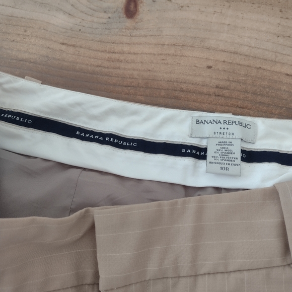Banana Republic Tan Wide Leg Pants - Picture 3 of 13